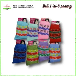 Kaos Kaki Wanita Garis Lady