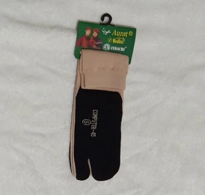 BELI 1 ISI 6 PASANG Kaos Kaki Jempol Matakaki Tapak Hitam Merek Farlin Santosa Makmur Grosir - Gambar 5