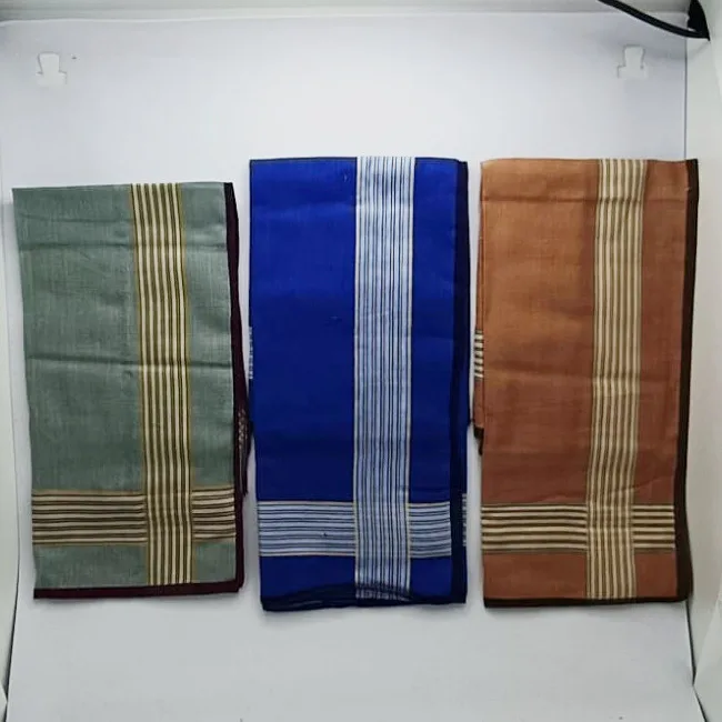 Sapu Tangan Laki-laki Motif Garis Merek Ming Pai Grosir Lusinan - Gambar 2