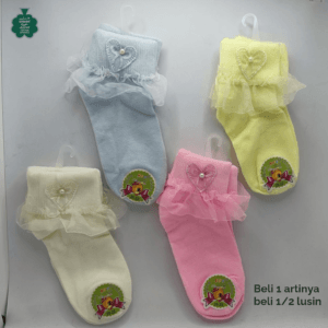 Kaos Kaki Renda Warna Warni